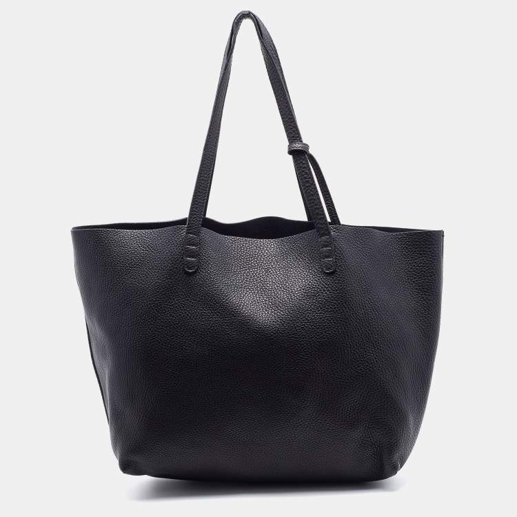 Pre Owned Mansur Gavriel Black Leather Tote