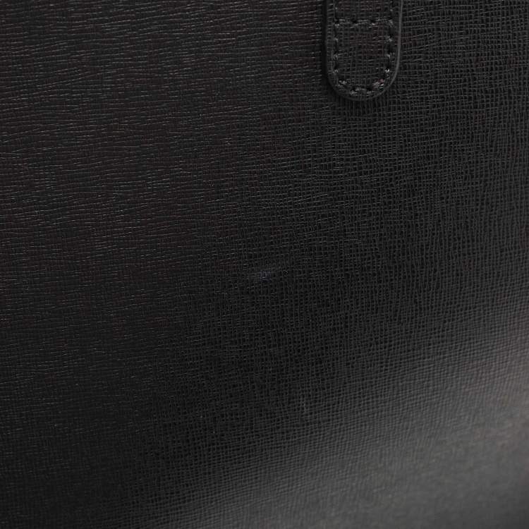 Pre Owned Mansur Gavriel Black Leather Large Shopper Tote