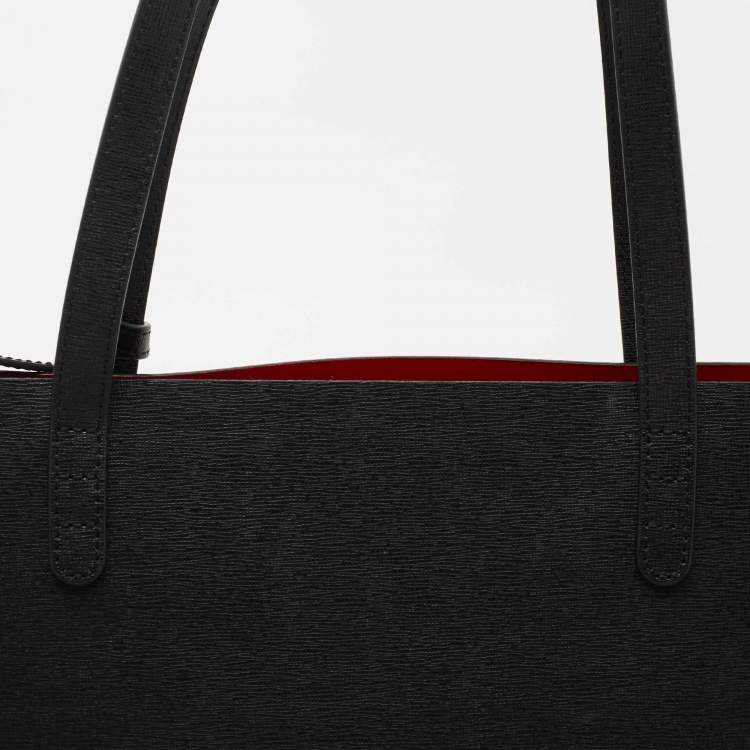 Pre Owned Mansur Gavriel Black Leather Large Shopper Tote