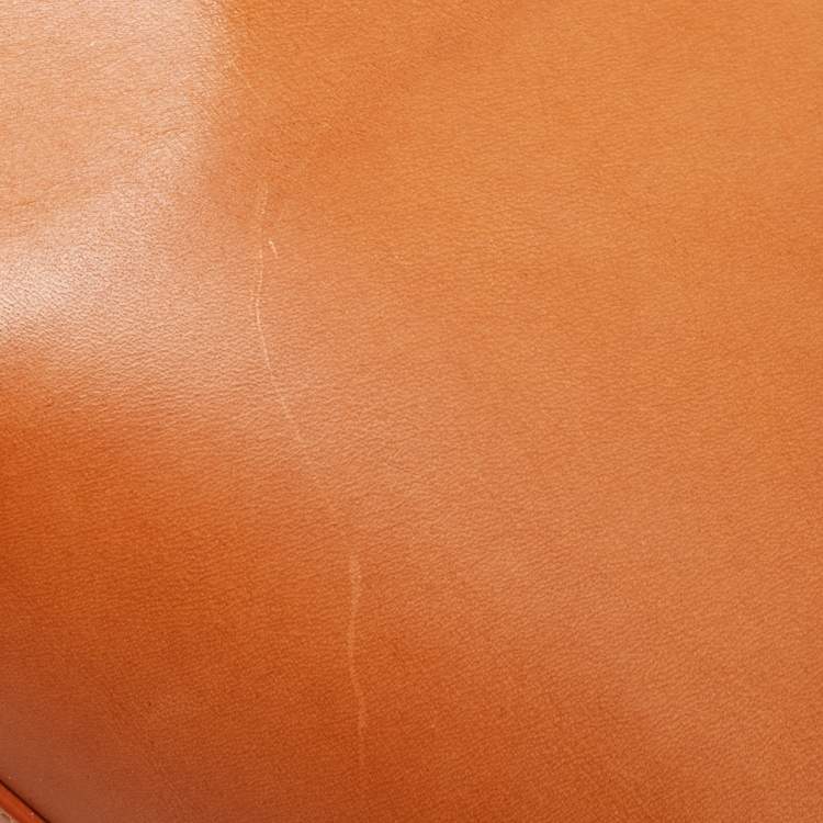 Pre Owned Mansur Gavriel Tan Leather Mini Bucket Bag