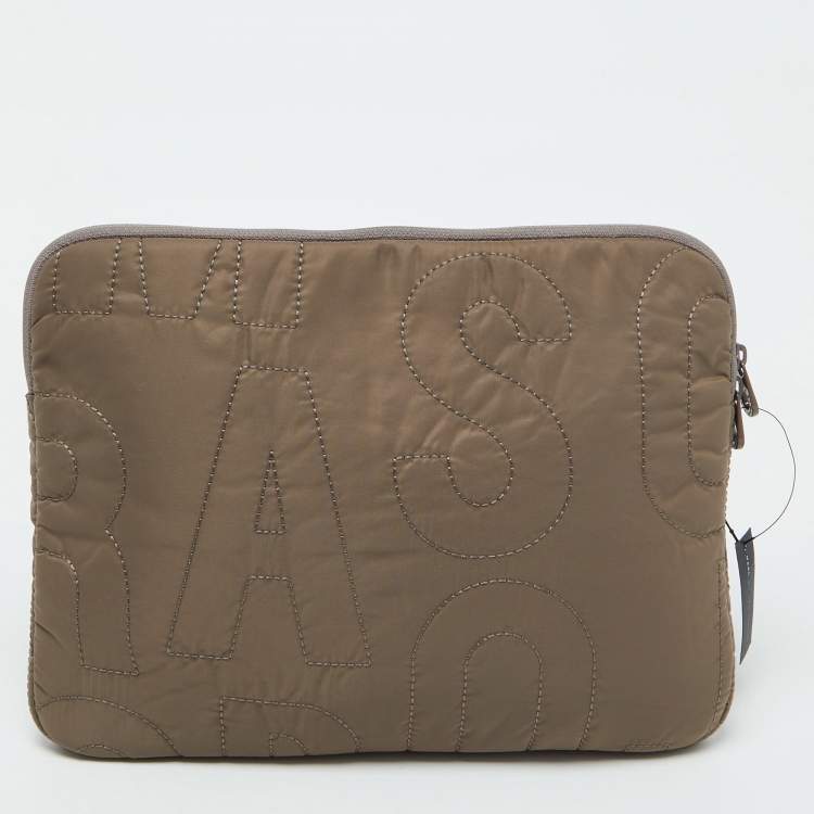 Pre Owned Marc By Marc Jacobs Quartz Grey Nylon Pretty 13'' Laptop Case