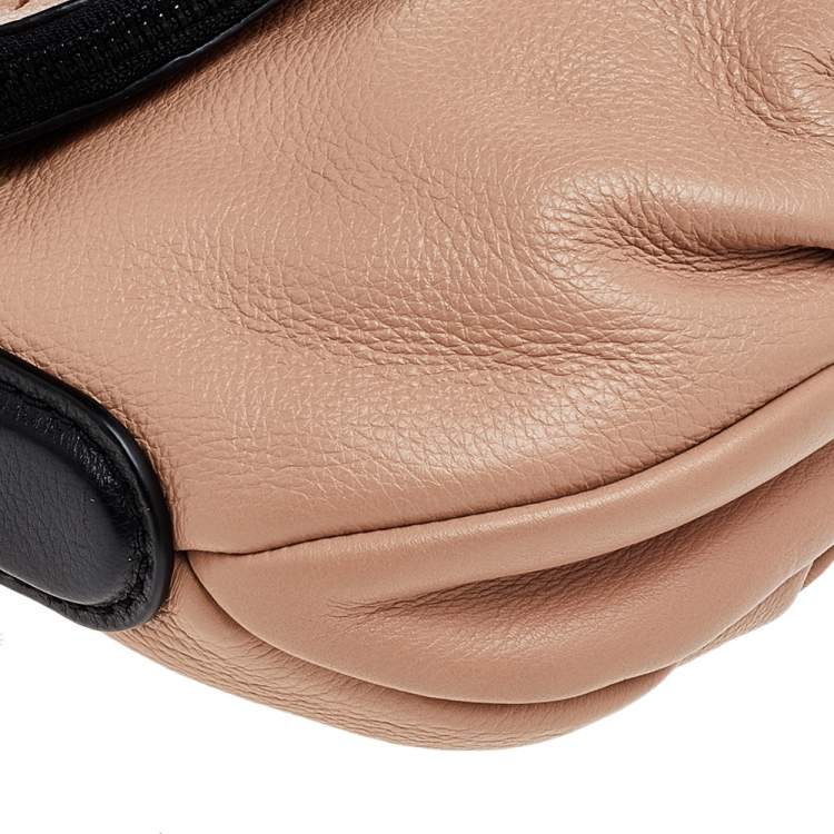 مملوكة مسبقًا Marc by Marc Jacobs Beige/Black Leather Classic Q Natasha Crossbody Bag