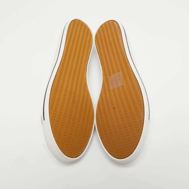 Pre Owned Marc by Marc Jacobs White Perforated Leather Mouse Ballet Flats Size 37