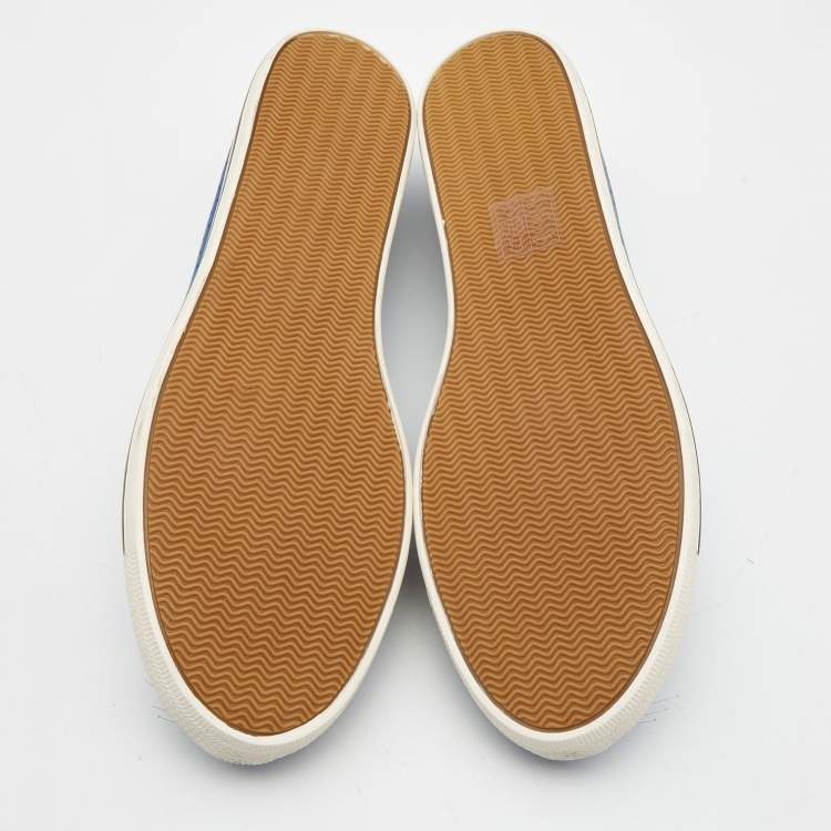 Pre Owned Marc by Marc Jacobs Blue Perforated Leather Mouse Ballet Flats Size 38