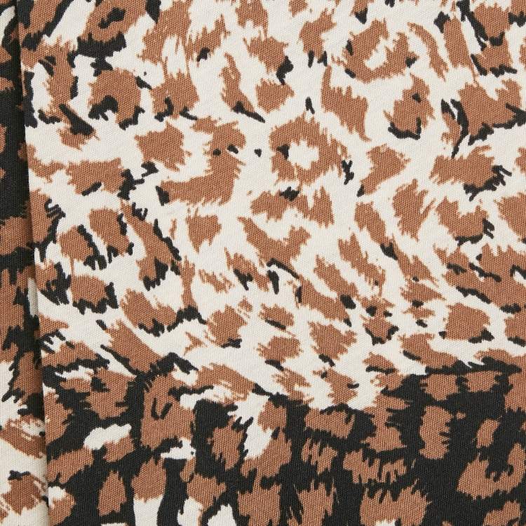 Pre Owned Marc by Marc Jacobs Brown Animal Print Cotton Stole 