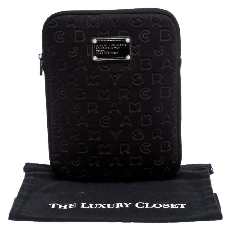 Pre Owned Marc by Marc Jacobs Black Neoprene iPad Case