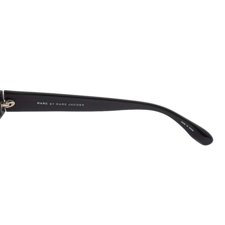 Pre Owned Marc by Marc Jacobs Grey Crystal Embedded/ Pink Gradient MMJ 053/S Square Sunglasses