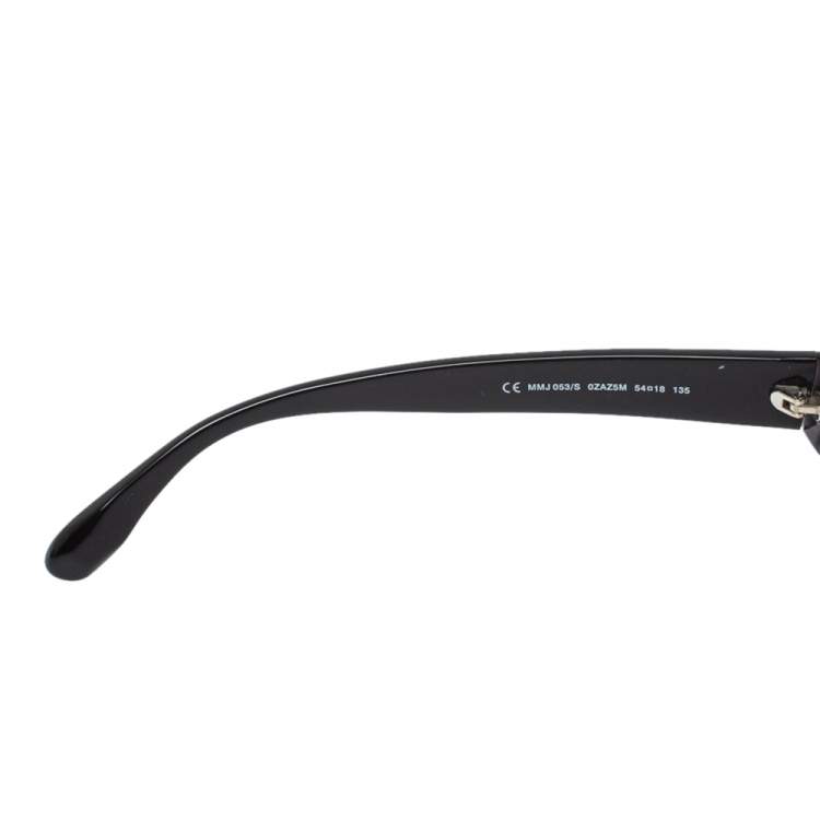 Pre Owned Marc by Marc Jacobs Grey Crystal Embedded/ Pink Gradient MMJ 053/S Square Sunglasses