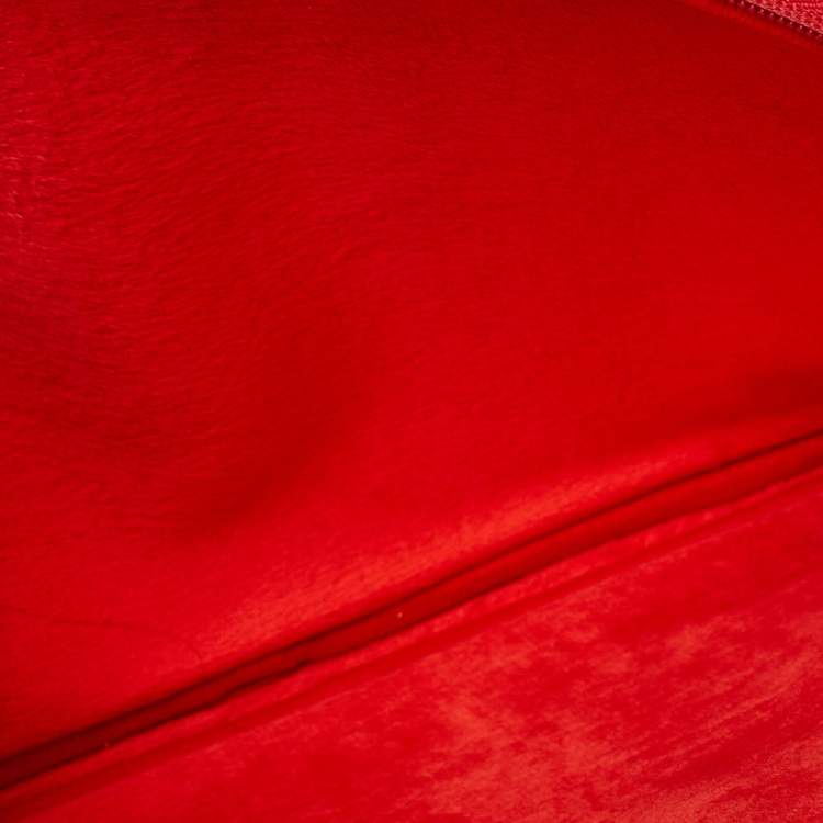 Pre Owned Marc by Marc Jacobs Red Polyester Dreamy Logo Laptop Case