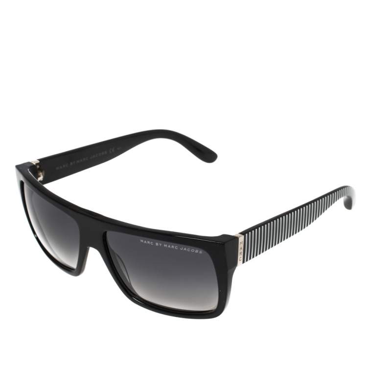 Pre Owned Marc by Marc Jacobs White/Black Gradient MMJ 096/N/S Square Sunglasses