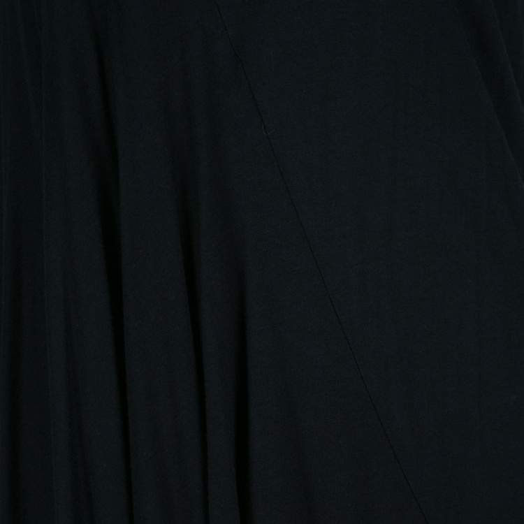 Pre Owned Marc by Marc Jacobs Black Chelsea Jersey Asymmetric Dress M