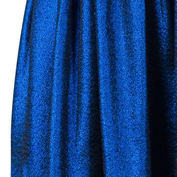 Pre Owned Marc by Marc Jacobs True Blue Metallic Dress S