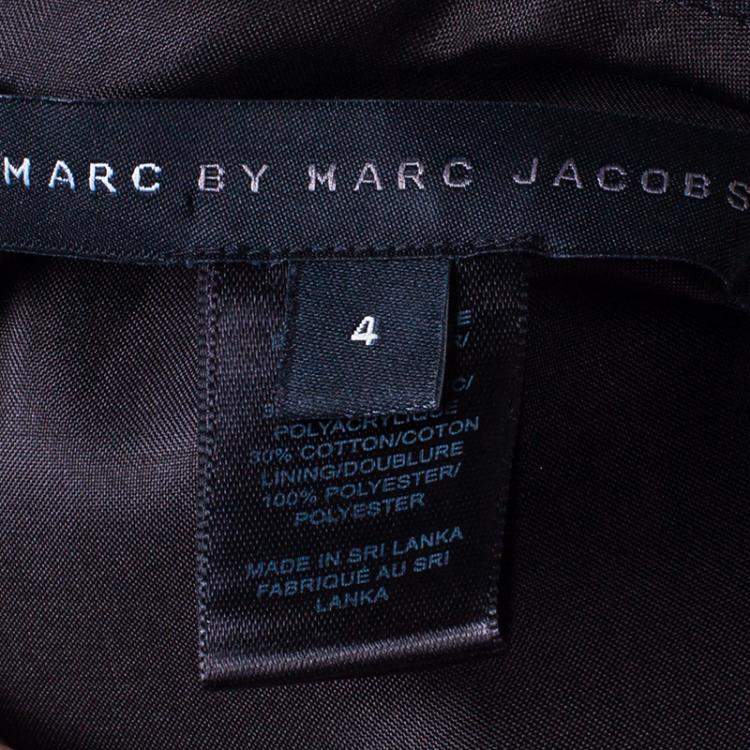 Pre Owned Marc by Marc Jacobs True Blue Metallic Dress S