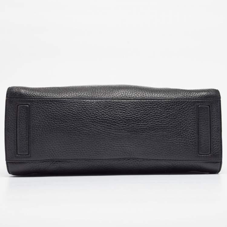 Pre Owned Marc by Marc Jacobs Black Leather Zip Satchel
