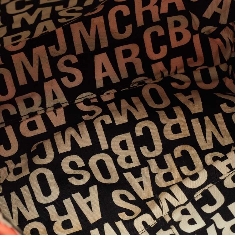 Pre Owned Marc by Marc Jacobs Orange Nylon Medium Pretty Tate Tote