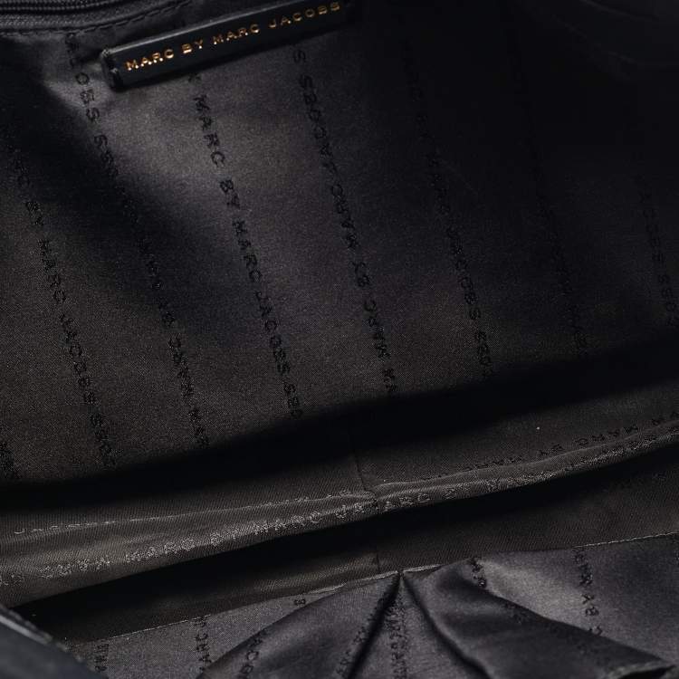 Pre Owned Marc by Marc Jacobs Black Leather Goodbye Columbus Satchel