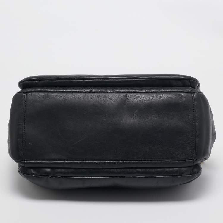 Pre Owned Marc by Marc Jacobs Black Leather Goodbye Columbus Satchel