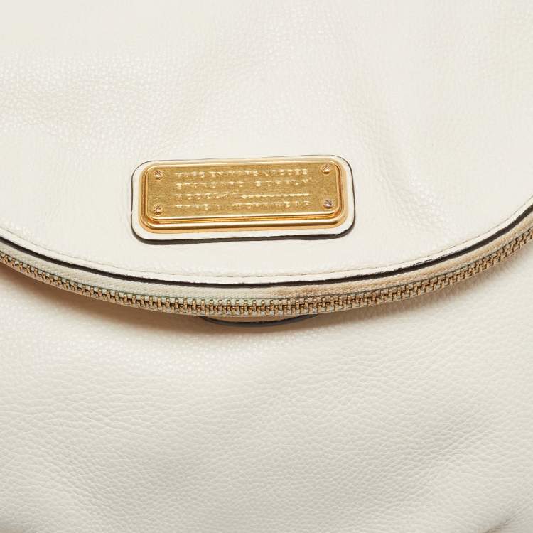 Pre Owned Marc by Marc Jacobs Off White Leather Classic Q Natasha Crossbody Bag