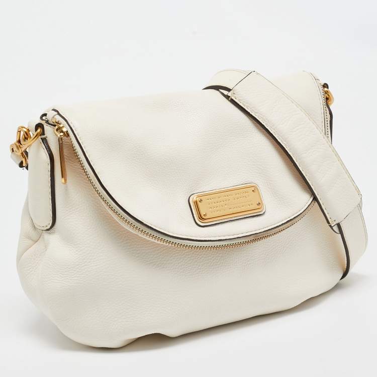 Pre Owned Marc by Marc Jacobs Off White Leather Classic Q Natasha Crossbody Bag
