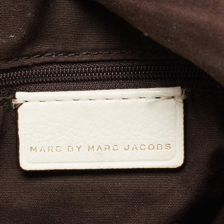 Pre Owned Marc by Marc Jacobs Off White Leather Classic Q Natasha Crossbody Bag