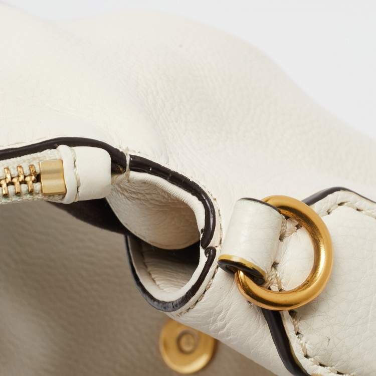 Pre Owned Marc by Marc Jacobs Off White Leather Classic Q Natasha Crossbody Bag