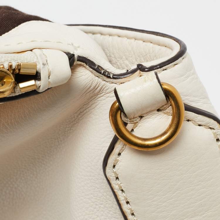 Pre Owned Marc by Marc Jacobs Off White Leather Classic Q Natasha Crossbody Bag