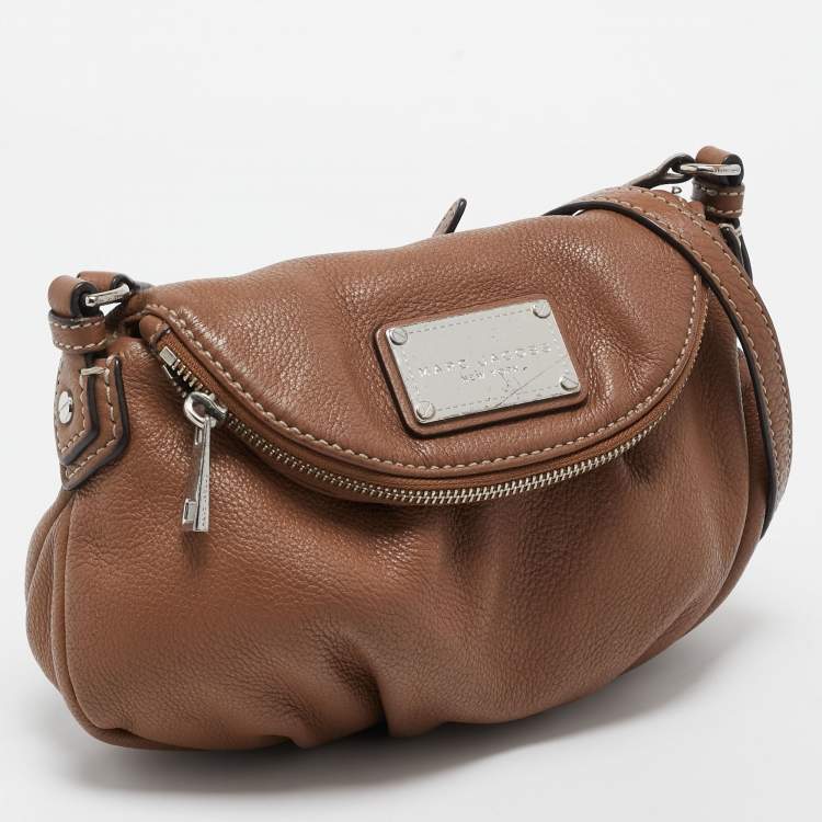 Pre Owned Marc By Marc Jacobs Brown Leather Classic Q Natasha Crossbody Bag