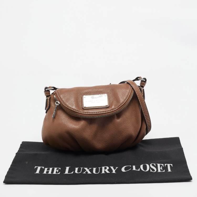 Pre Owned Marc By Marc Jacobs Brown Leather Classic Q Natasha Crossbody Bag