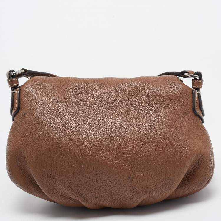 Pre Owned Marc By Marc Jacobs Brown Leather Classic Q Natasha Crossbody Bag