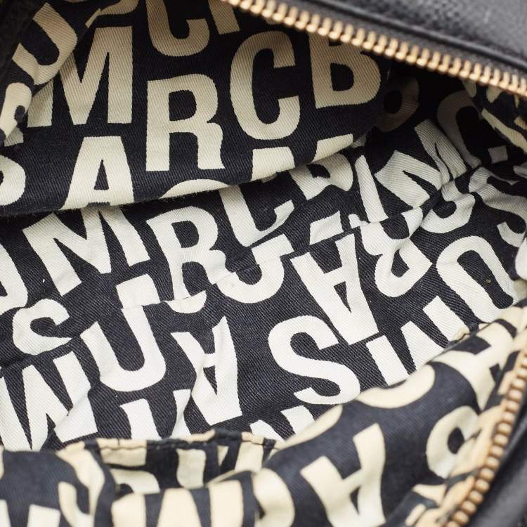 Pre Owned Marc by Marc Jacobs Black Leather Classic Q Groovee Satchel