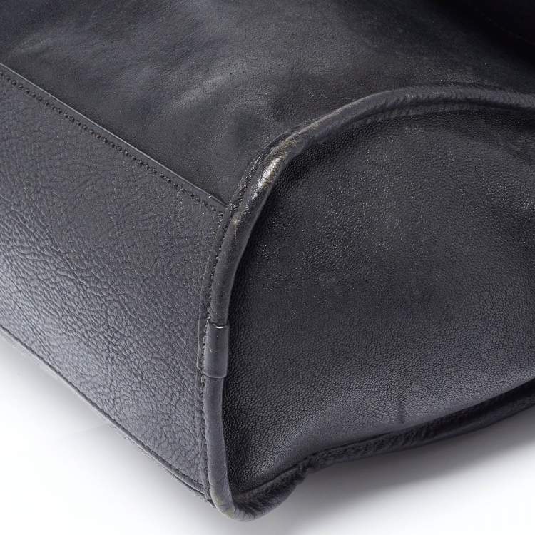 Pre Owned Marc by Marc Jacobs Black Leather Flipping Out Top Handle Bag