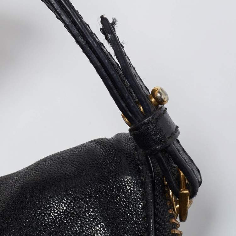 Pre Owned Marc by Marc Jacobs Black Leather Flipping Out Top Handle Bag