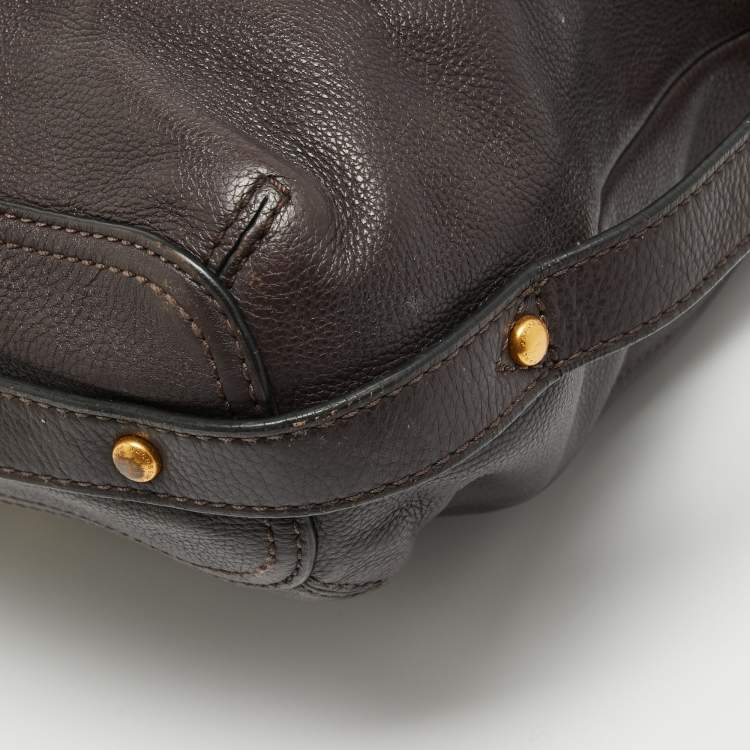 Pre Owned Marc by Marc Jacobs Purple Leather Revolution Hobo