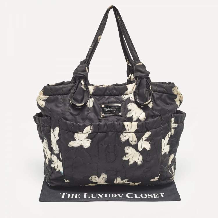 Pre Owned Marc by Marc Jacobs Black Nylon Pretty Tate Tote