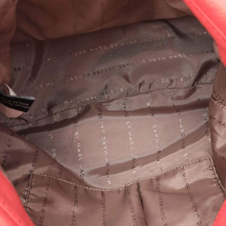 Pre Owned Marc by Marc Jacobs Pink Leather Too Hot To Handle Hobo