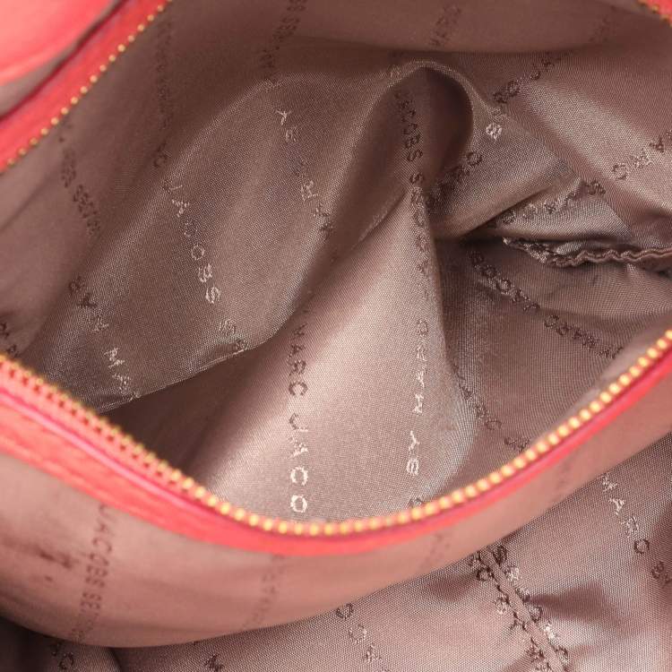 Pre Owned Marc by Marc Jacobs Pink Leather Too Hot To Handle Hobo