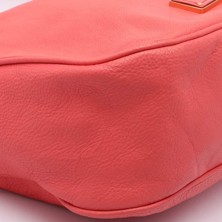 Pre Owned Marc by Marc Jacobs Pink Leather Too Hot To Handle Hobo