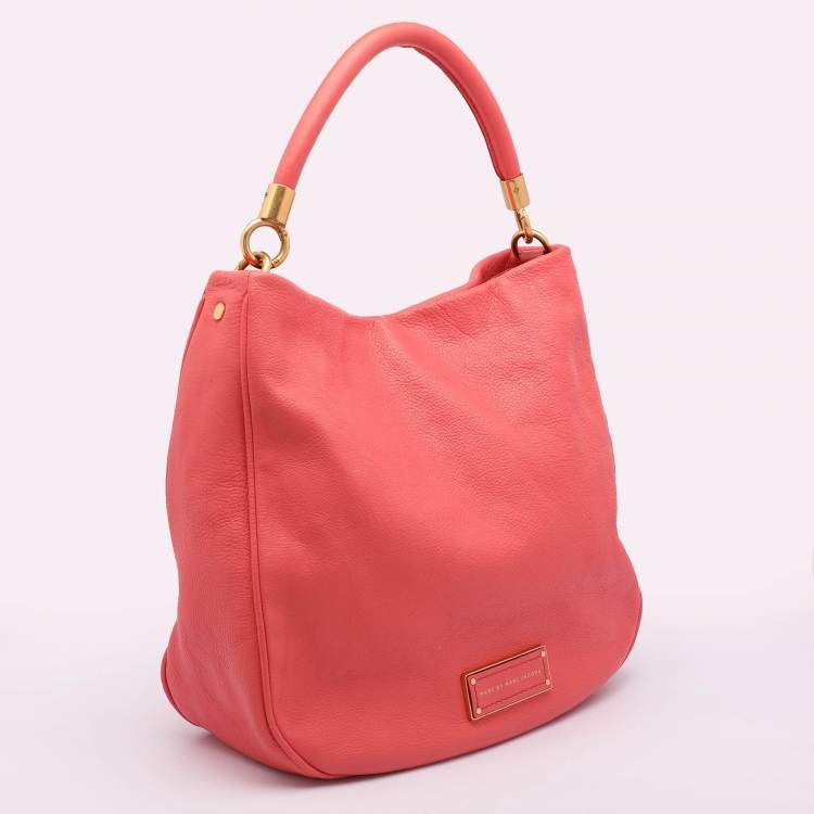 Pre Owned Marc by Marc Jacobs Pink Leather Too Hot To Handle Hobo