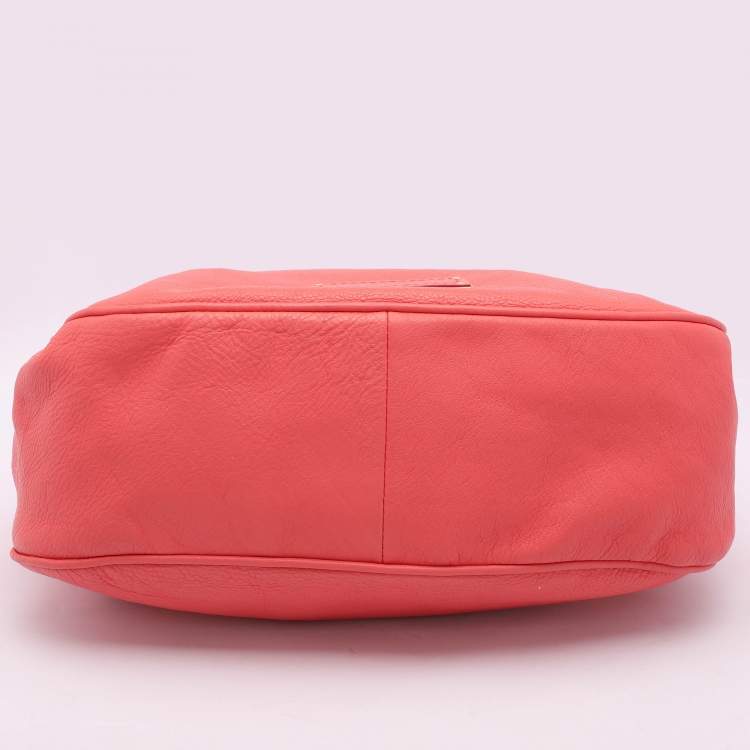 Pre Owned Marc by Marc Jacobs Pink Leather Too Hot To Handle Hobo