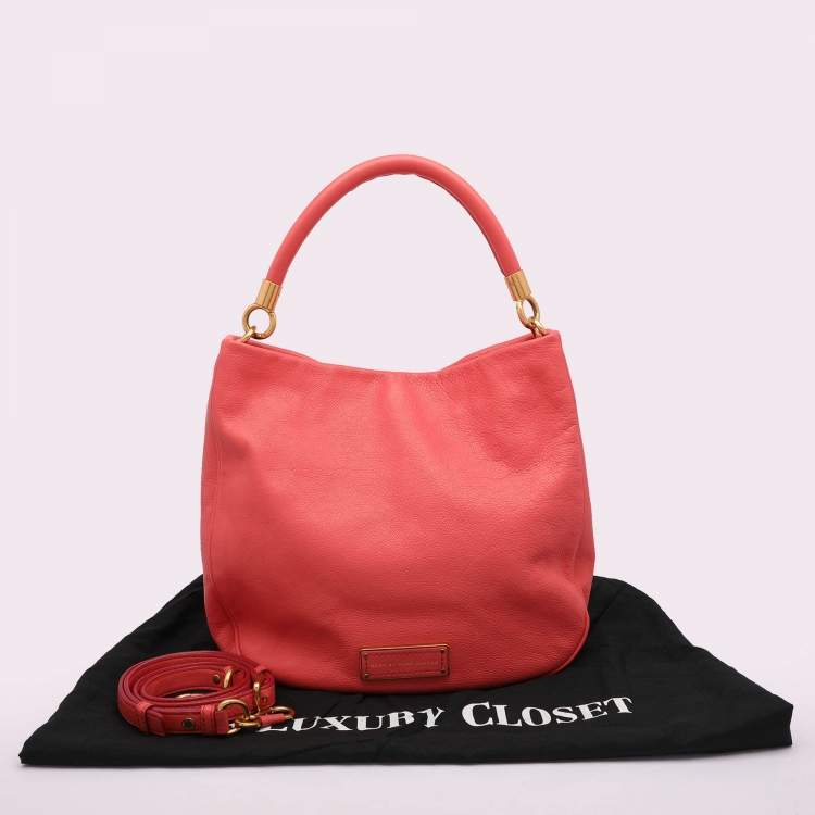 Pre Owned Marc by Marc Jacobs Pink Leather Too Hot To Handle Hobo