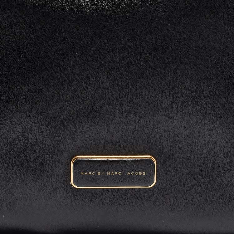 Pre Owned Marc by Marc Jacobs Black Leather Ligero East West Tote