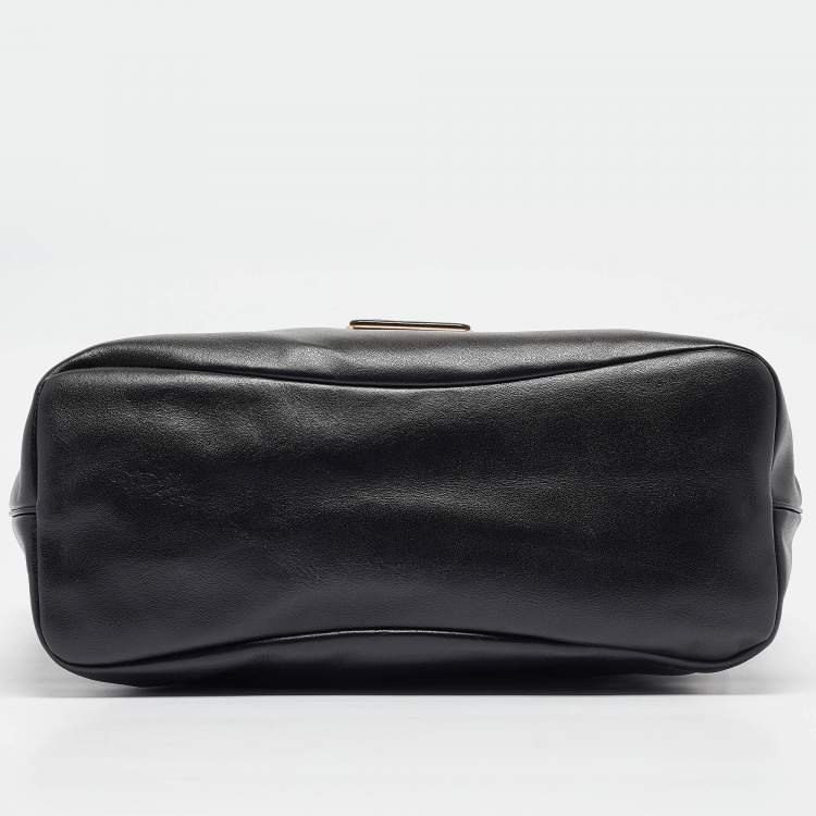 Pre Owned Marc by Marc Jacobs Black Leather Ligero East West Tote