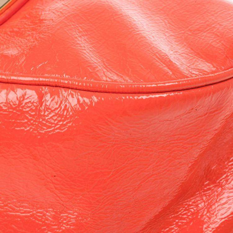 Pre Owned Marc by Marc Jacobs Orange Leather Too Hot To Handle Hobo