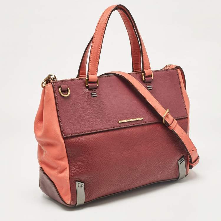 Pre Owned Marc by Marc Jacobs Tri Color Leather Sheltered Island Satchel