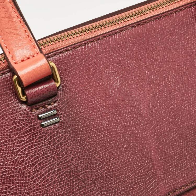 Pre Owned Marc by Marc Jacobs Tri Color Leather Sheltered Island Satchel