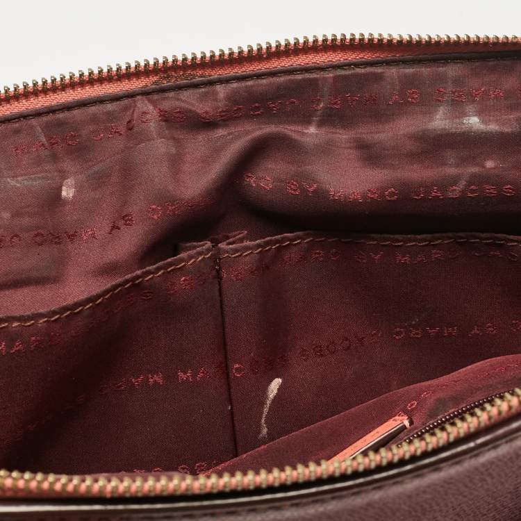Pre Owned Marc by Marc Jacobs Tri Color Leather Sheltered Island Satchel