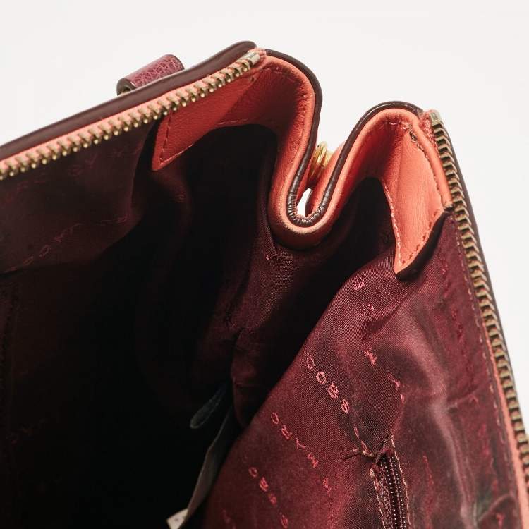Pre Owned Marc by Marc Jacobs Tri Color Leather Sheltered Island Satchel