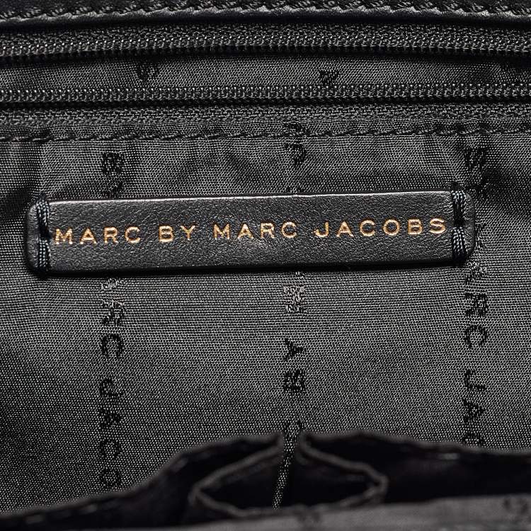 Pre Owned Marc by Marc Jacobs Black Leather Goodbye Columbus Satchel
