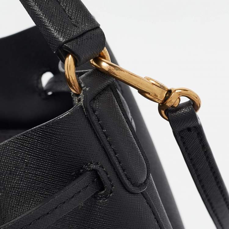 Pre Owned Marc by Marc Jacobs Black Saffiano Leather Bucket Bag