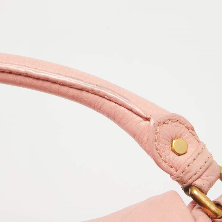 Pre Owned Marc by Marc Jacobs Pink Leather Classic Q Lil Ukita Top Handle Bag